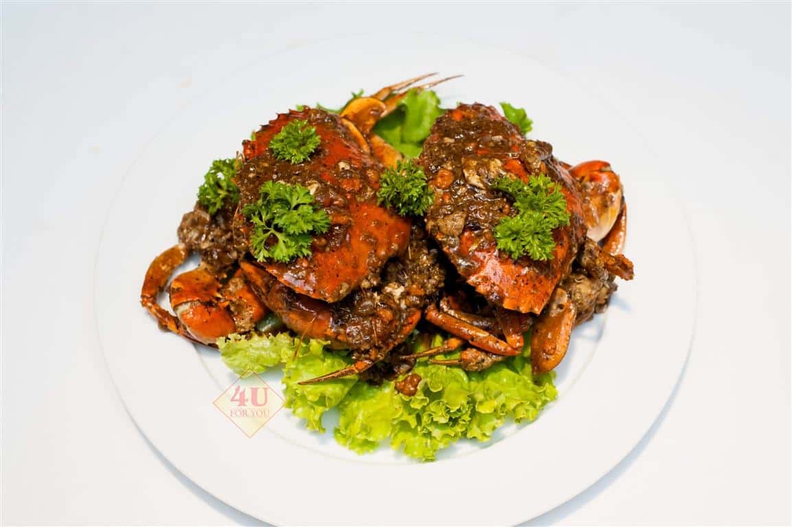 Cua Sốt Tiêu / Crab Sauteed with black pepper sauce