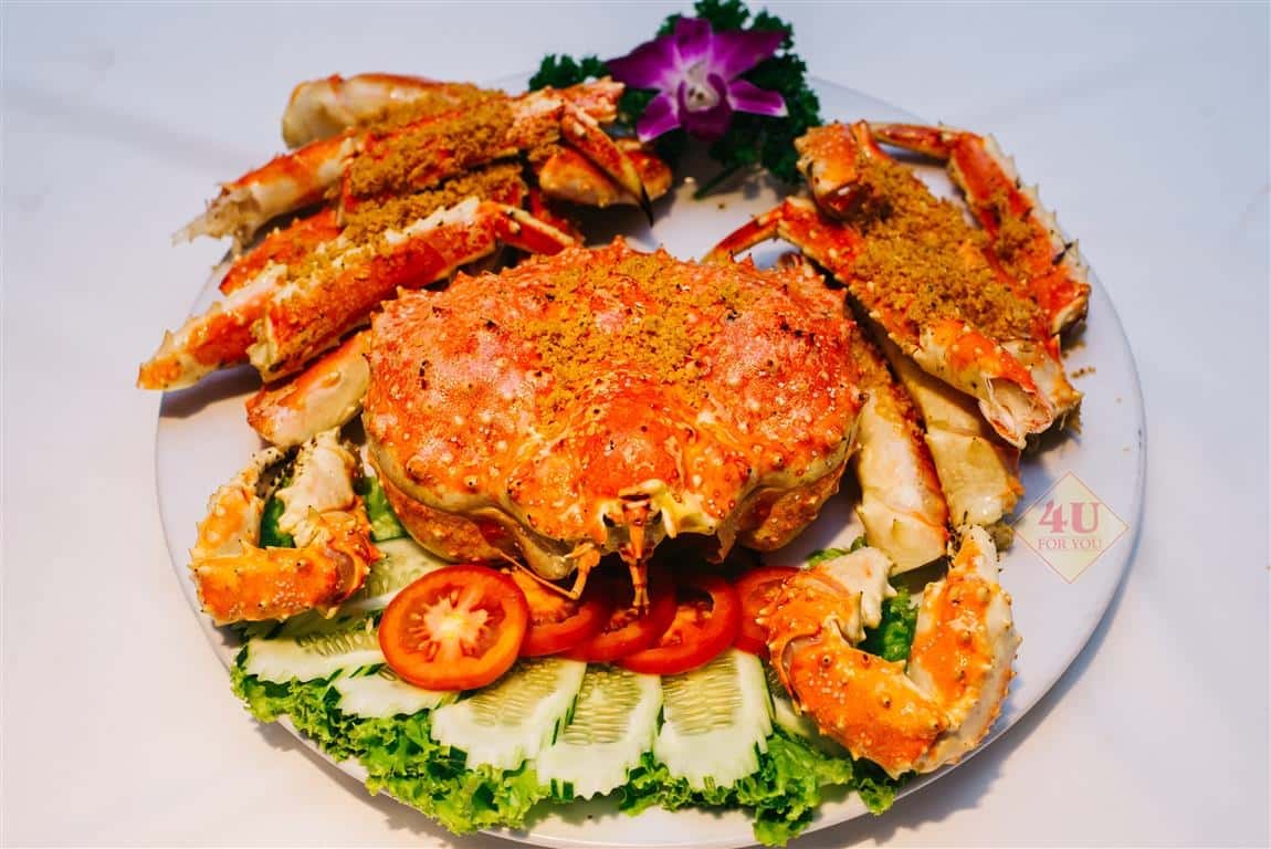 Cua Hoàng Đế Rang Muối / King Crab Fried with salt